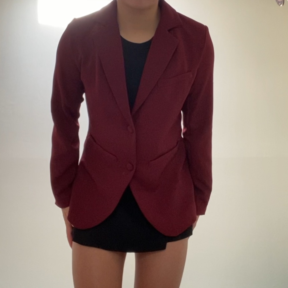 SHEIN DARK RED BLAZER
